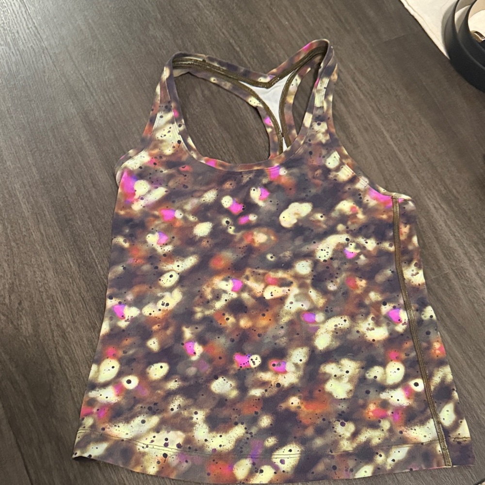 lululemon athletica Purple and Pink Speckled Tank Top